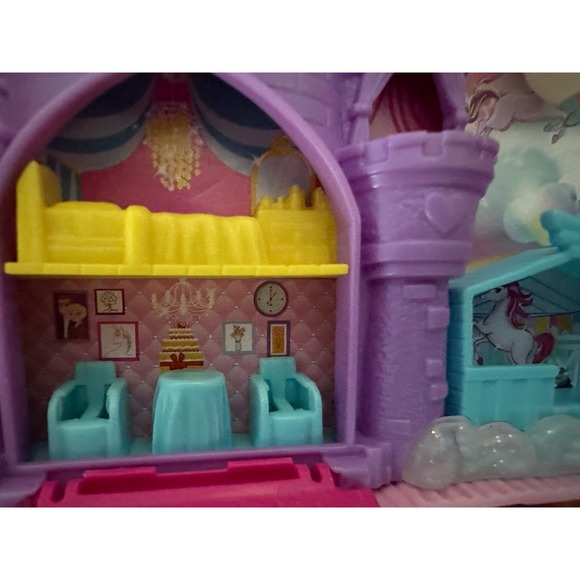Polly Pocket Unicorn Party Playset Only -No Figures Fantasy Play House Unisex - Picture 8 of 9